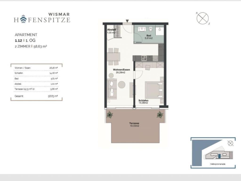Hafenspitze App 12 Apartment Wismar Ngoại thất bức ảnh